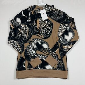 Jordan Men's Crewneck Sweater in Black and Tan Kids XL NWT